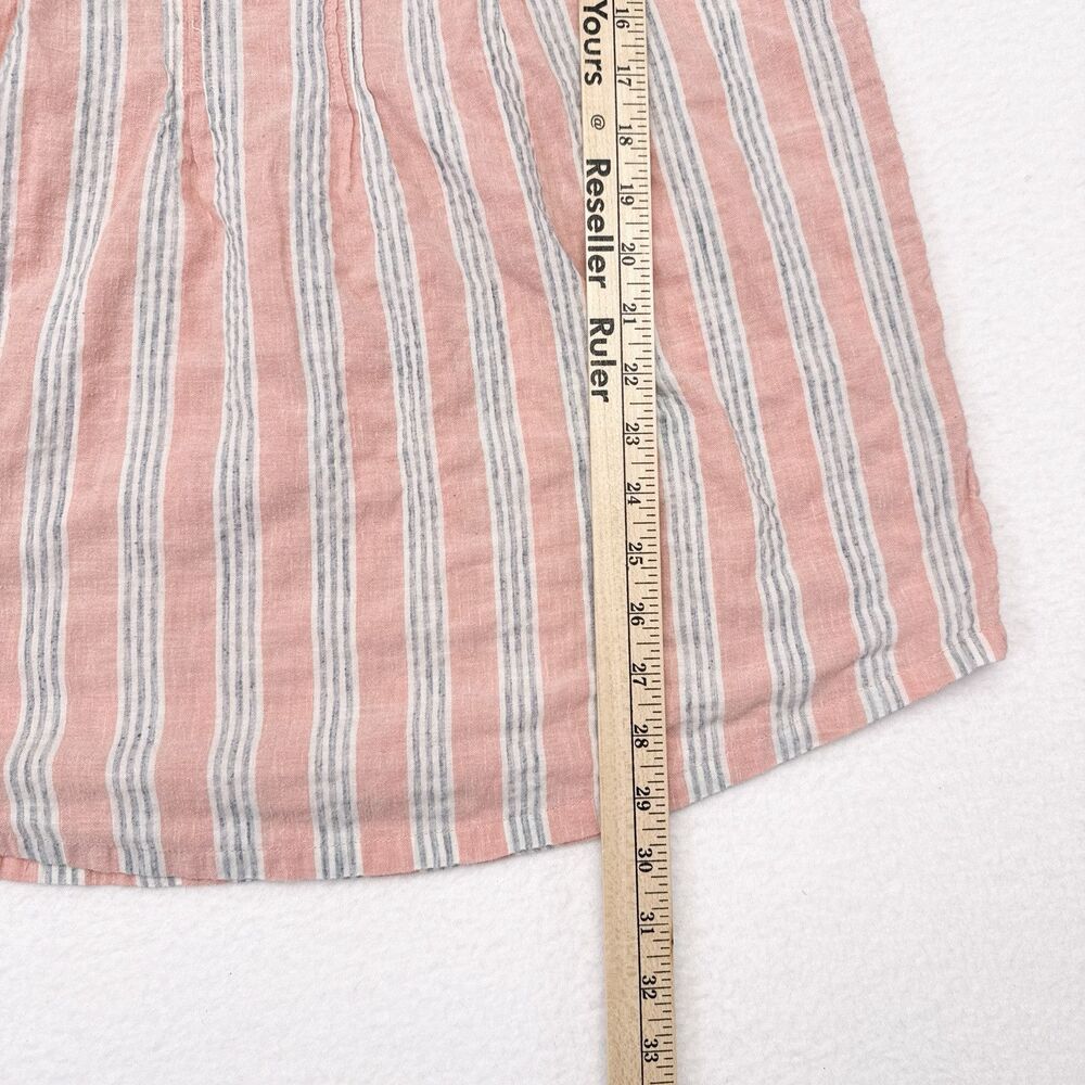 Soft Surroundings‎ Tunic Top Size Medium Pink Striped Lagenlook Mature Coastal - Picture 7 of 7